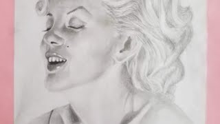 رسمتي الجديدة للفنانة لامريكية مارلين مونروMy new drawing for Marilyn Monroe