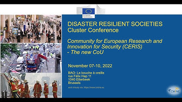 CERIS Day 2 Tuesday 8th November - DISASTER RESILIENT SOCIETIES (DRS) – STATE-OF-PLAY