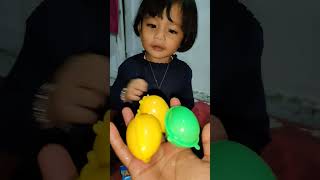 Eca bermain telur warna part 1 #shorts