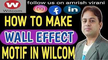 how to make wall effect motif fill in wilcom 2006 | दिवार जेसी मोटिफ केसे बनाये | amrish virani |