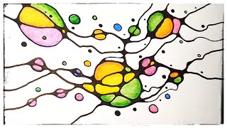 Neurographic Art Inspired / Simple Tutorial / Meditative Art / Intuitive Art / Art Therapy