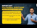 🔥 Polynomial Imp QUES &amp; MCQs| Class 10 Maths | CBSE Board 2025 | Reciprocal Roots | Alpha &amp; Beta