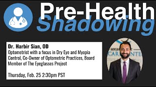 Celebrity 61 - Harbir Sian, OD | Optometrist | Pre-Health Shadowing Wealth