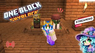 🔴 How to get Villagers in One Block Skyblock? Also, NEW Iron Farm! LIVE 🔴