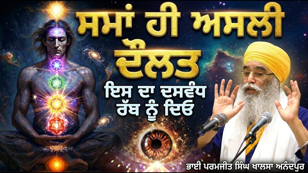 ਸਮਾਂ ਹੀ ਅਸਲੀ ਦੌਲਤ ~ ਇਸ ਦਾ ਦਸਵੰਧ ਰੱਬ ਨੂੰ ਦਿਓ || Bhai Paramjit Singh Khalsa || Prab Gurbani