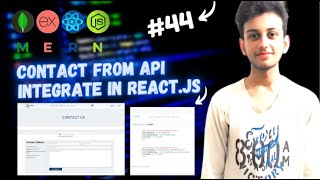 MERN STACK E-Commerce Website Tutorial #44 🔥 Create Contact Form Api and Fetch Api In React