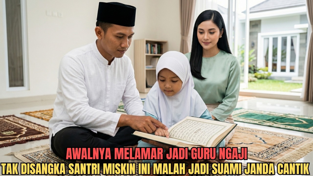Awalnya Melamar Jadi Guru Ngaji, Tak Disangka Santri Miskin Ini Malah Jadi Suami Janda Cantik