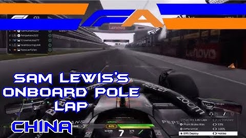 Sam Lewis’s Rainy Onboard Pole Lap! | FA S1 R5 Chinese Grand Prix