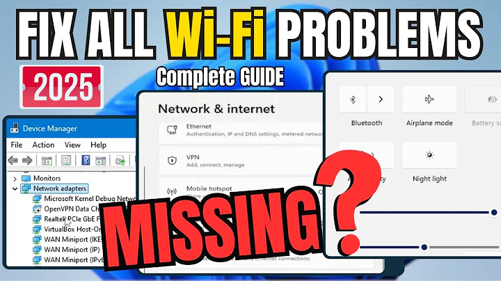 (100% FIX) Wi-Fi Not Working or Showing PROBLEM in Windows 11/10 - 2025