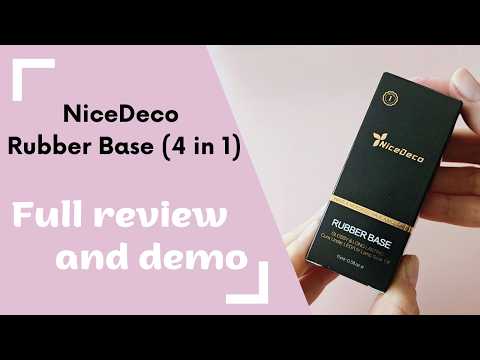 NiceDeco Rubber Base Review | Salon quality nails at home