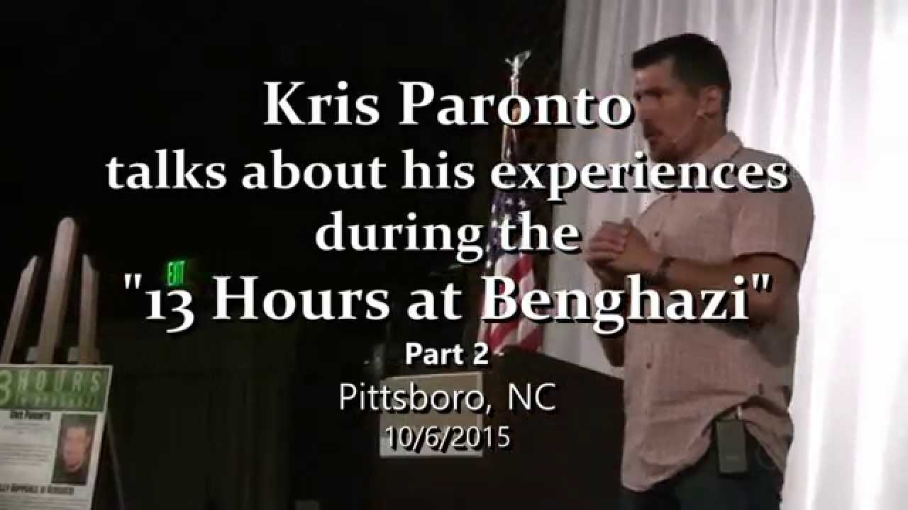 Kris Paronto speaks about "13 Hours at Benghazi" part 2
