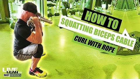 How To Do A Squatting Cable Curl With Rope | Exercise Demonstration Video and Guide