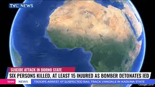 Details Six Persons Killed, At Least 15 Injured As Bomber Detonates IED In Borno State News