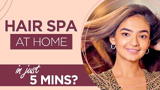 Loving The New Ex-Oil Steam Mask For A 5 Mins Home Hair Spa Treatment | Anushka Sen