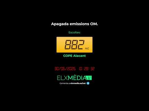 Cese de emisiones 882 OM | COPE Alicante | 30-06-2026
