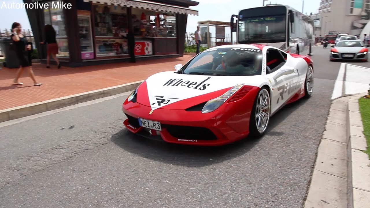 Ferrari 458 Speciale with FI exhaust and flames