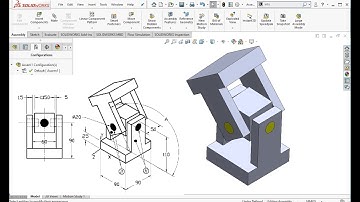 Solidworks Assembly Tutorial | design and Assembly of U bracket