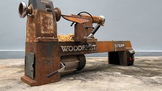 Transforming a Weathered Wood Lathe: A Carpenter's Machine Repair Project