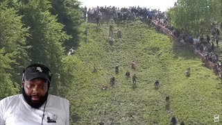 THEELITONE THRILLS & SPILLS AS CHEESE ROLLING 2023 LEADS TO MULTIPLE INJURIES IN GLOUCESTERSHIRE, UK