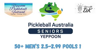 2023 Yeppoon Seniors 50+ Senior Men's 2.5-2.99 Pool 1