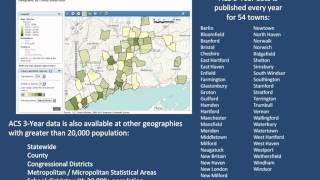 American Community Survey (ACS) coverage of Connecticut Geographies