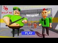 Big head green barry and siren cop hard mode roblox escape obby roblox obby