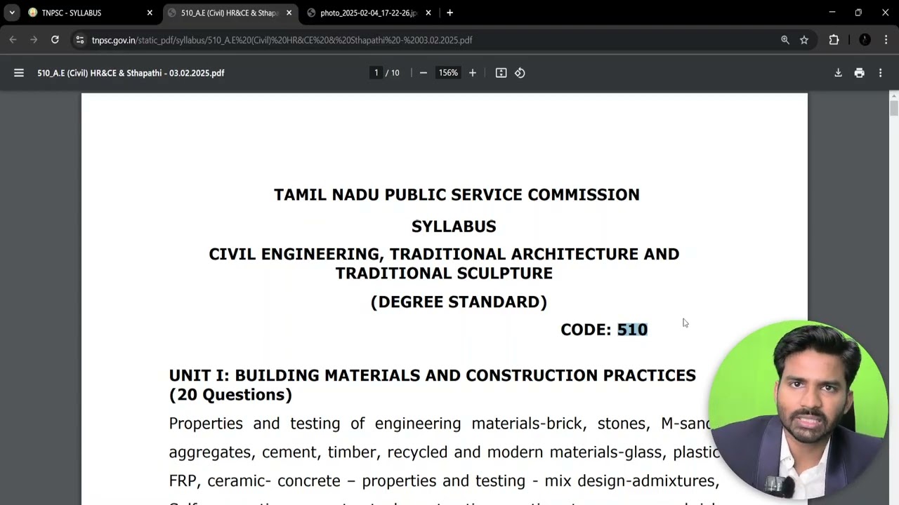TNPSC AE 2025 | New Syllabus Update | Subject Code 510 | RHCE | Mahesh IES Academy