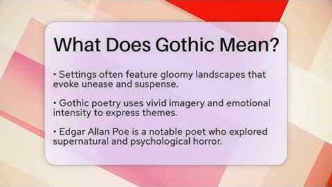 What Does Gothic Mean? - The Prose Path