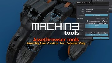MACHIN3tools 1.12 - (Sub-Assembly) Asset Creation