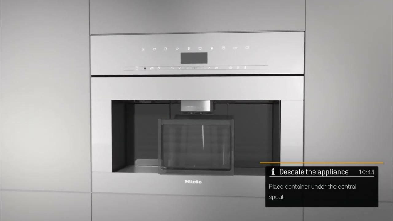 How to Descale Your Miele CVA 7xxx Builtin Coffee Machine YouTube