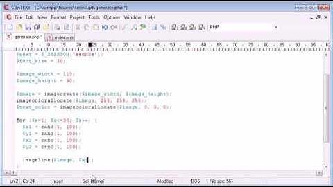 Beginner PHP Tutorial - 166 - Creating Captcha Image Security Part 3