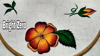 Basic fabric painting tutorial | Easy fabric painting | Fabric painting on clothes | Fabric painting