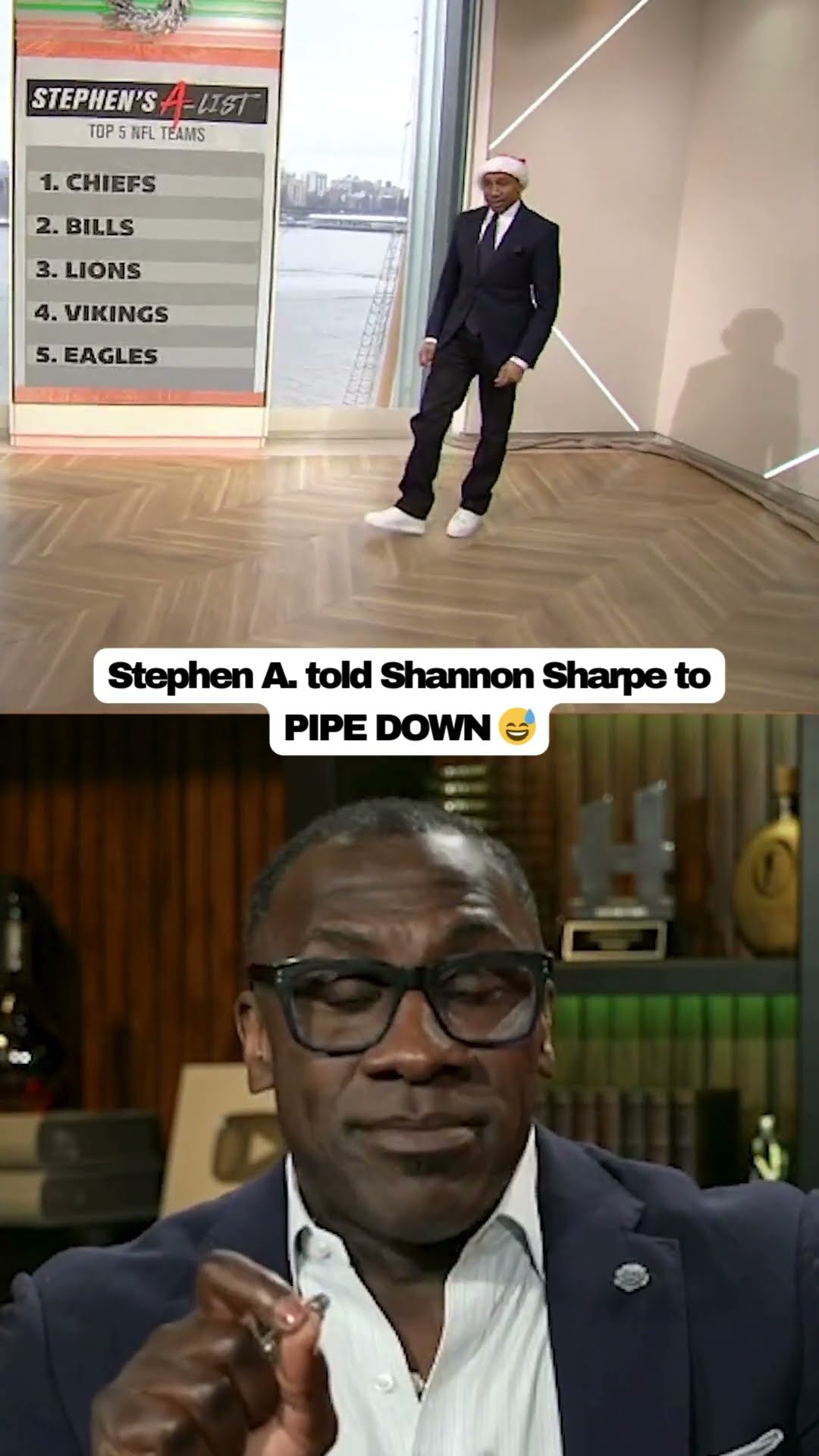 MIND YOUR MANNERS, SHANNON SHARPE! ?️