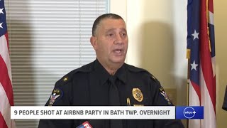 WATCH: Several people shot at Airbnb Party in Bath Township; police hold press conference