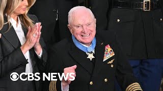 Download Lagu Trump awards 100-year-old veteran with Medal of Honor, receives bipartisan ovation MP3