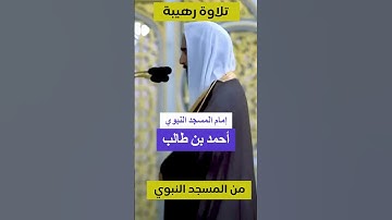 تلاوة رهيبة للشيخ أحمد بن طالب من المسجد النبوي #تلاوة_خاشعة #تلاوات #قرآن