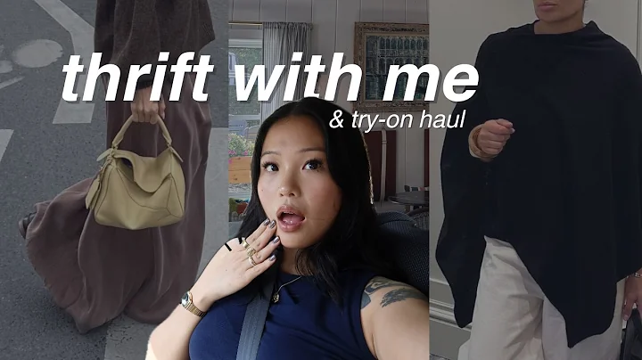 thrift with me + try-on haul | thrifting at a 4-floor thrift barn + two savers thrift stores!