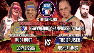 Free Match Wednesday - SWF Title Four way Hunky Dory Vs Joshua James Vs Samuel Jacobs Vs Rudie Root