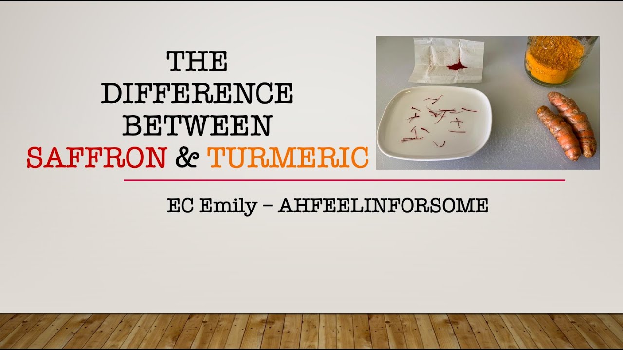 The Difference Between Saffron & Turmeric ahfeelinforsome YouTube