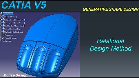 CATIA V5 - Mouse design