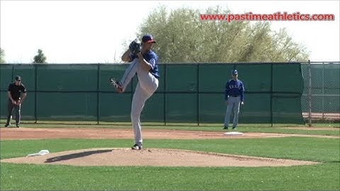 Yu Darvish Slow Motion Baseball Pitching Mechanics - Texas Rangers Pitcher Tips Drills MLB