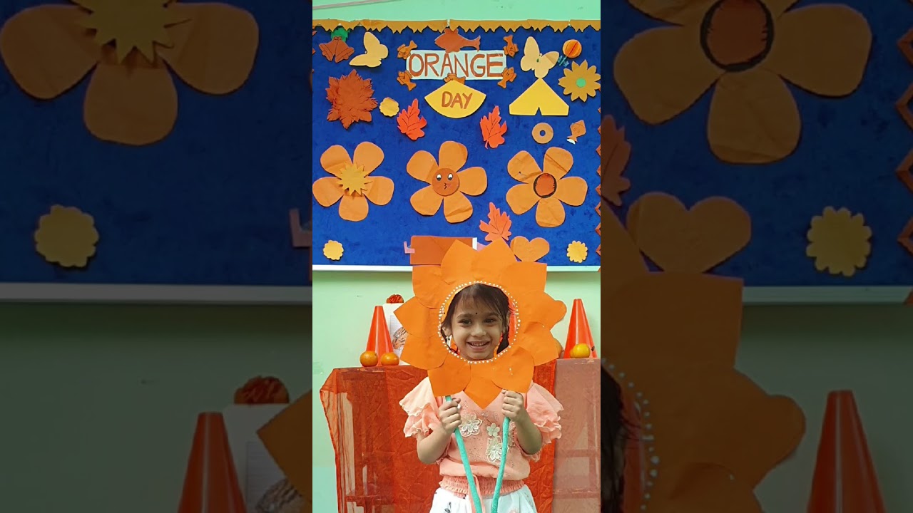 Orange#day#geethamkids #####