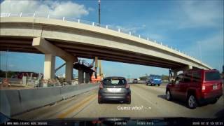AUDI driver causes multiple rear-end collisions on I-95 in Boca Raton, Florida (12/12/2016)