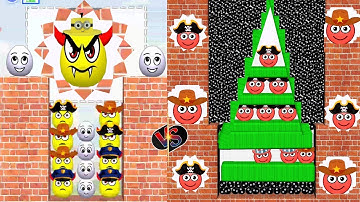 Satisfying 🕹️/ HIDE BALL brain teaser games 🆚 Draw to smash Gameplay part 23 #hideball