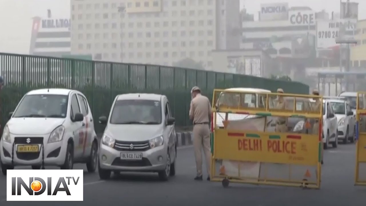 Vehicular movement strictly checked at Delhi-NCR borders