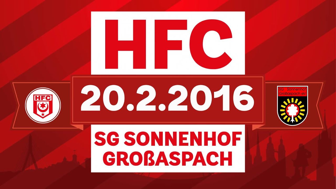 Spielankündigung Hallescher FC - SG Sonnenhof Großaspach hfcc hawkmail