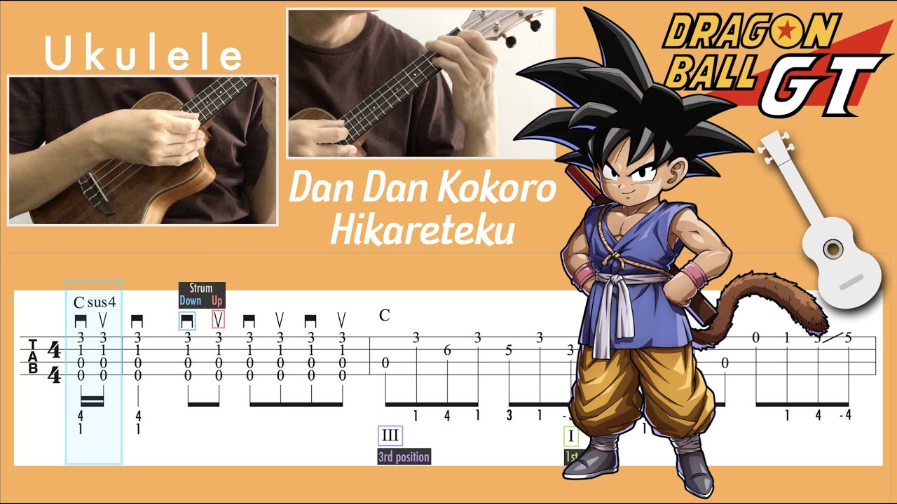 Dan Dan Kokoro Hikareteku, cifra Club, Chord names and symbols
