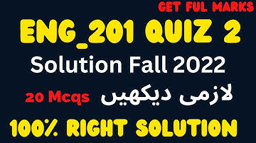 Eng201 Quiz 2 Fall 2022 100%_Eng201 Quiz 2 2022_ENG201 Quiz 2 solution_Eng201 Quiz 2 solution 2022