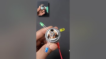 Diy DC Motor Project • Dc Motor & Led Experiment #shorts #dcmotor #led