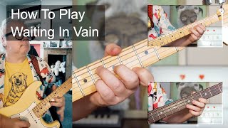 'Waiting In Vain' Bob Marley Guitar & Bass Lesson